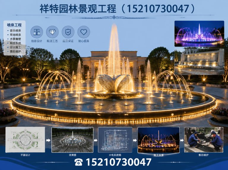 博野县喷泉工程展示图